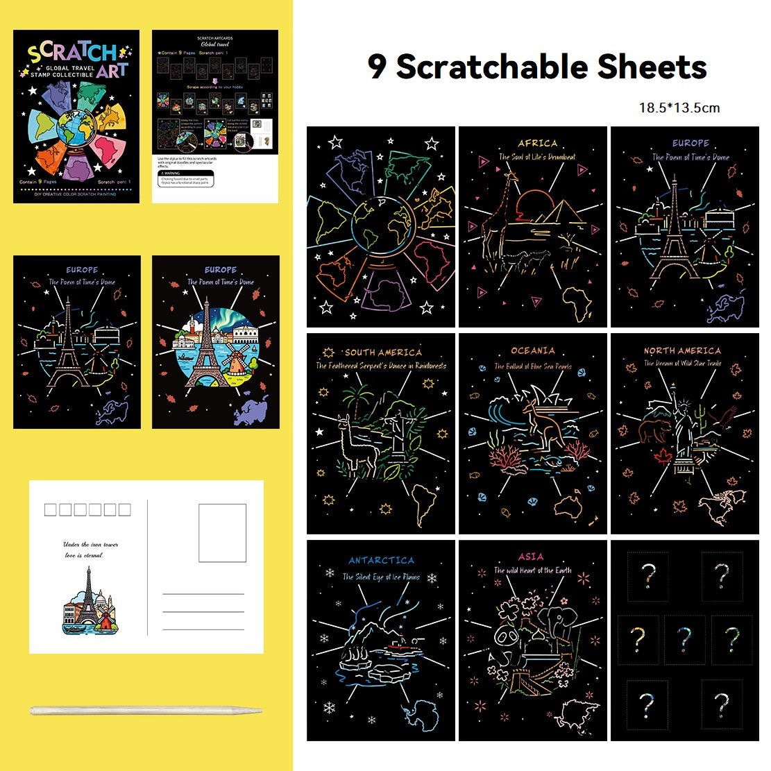 🔥Christmas Big Sale🌈✍️Rainbow Magic Scratch Paper