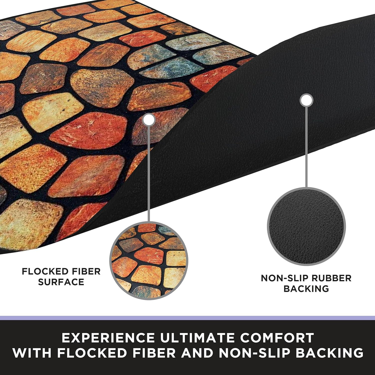 💖Spring Hot Sale 50% OFF💖Boho Style Semicircular Door Mat - Non Slip Soft Floor Carpet