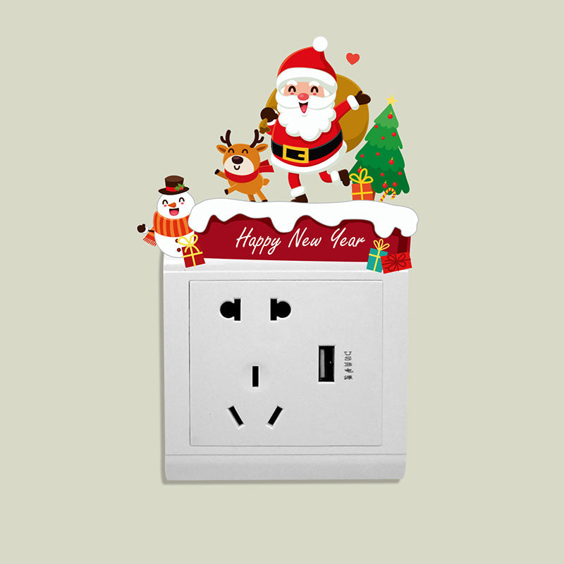 🎅Christmas New Year Removable PVC Stickers