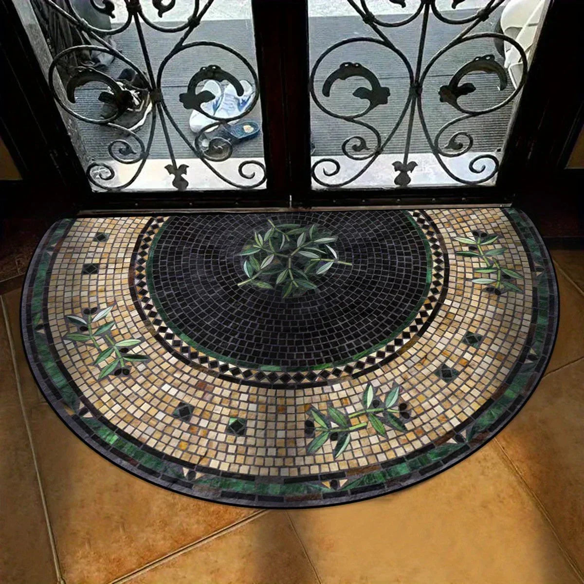 💖Spring Hot Sale 50% OFF💖Boho Style Semicircular Door Mat - Non Slip Soft Floor Carpet