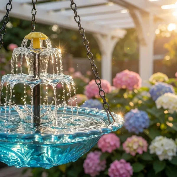 🔥💐SPRING DAY SALE- 50% OFF⚡50K+ SOLD!🐦Solar Cascade Hanging Bird Bath Fountain