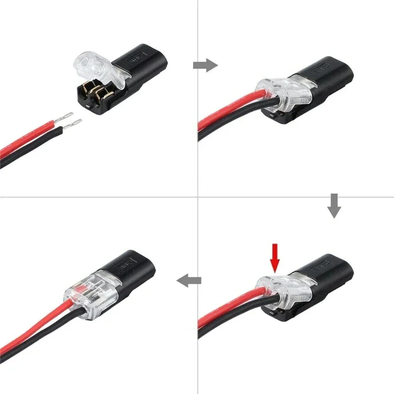 🏆Double-wire Plug-in Connector With Locking Buckle