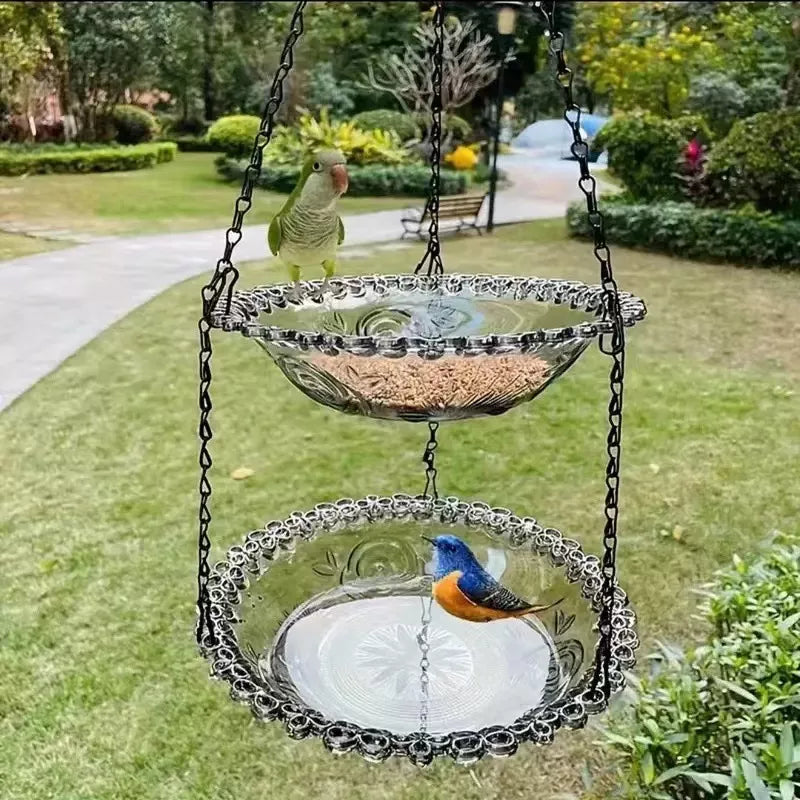 🔥💐SPRING DAY SALE- 50% OFF⚡50K+ SOLD!🐦Solar Cascade Hanging Bird Bath Fountain