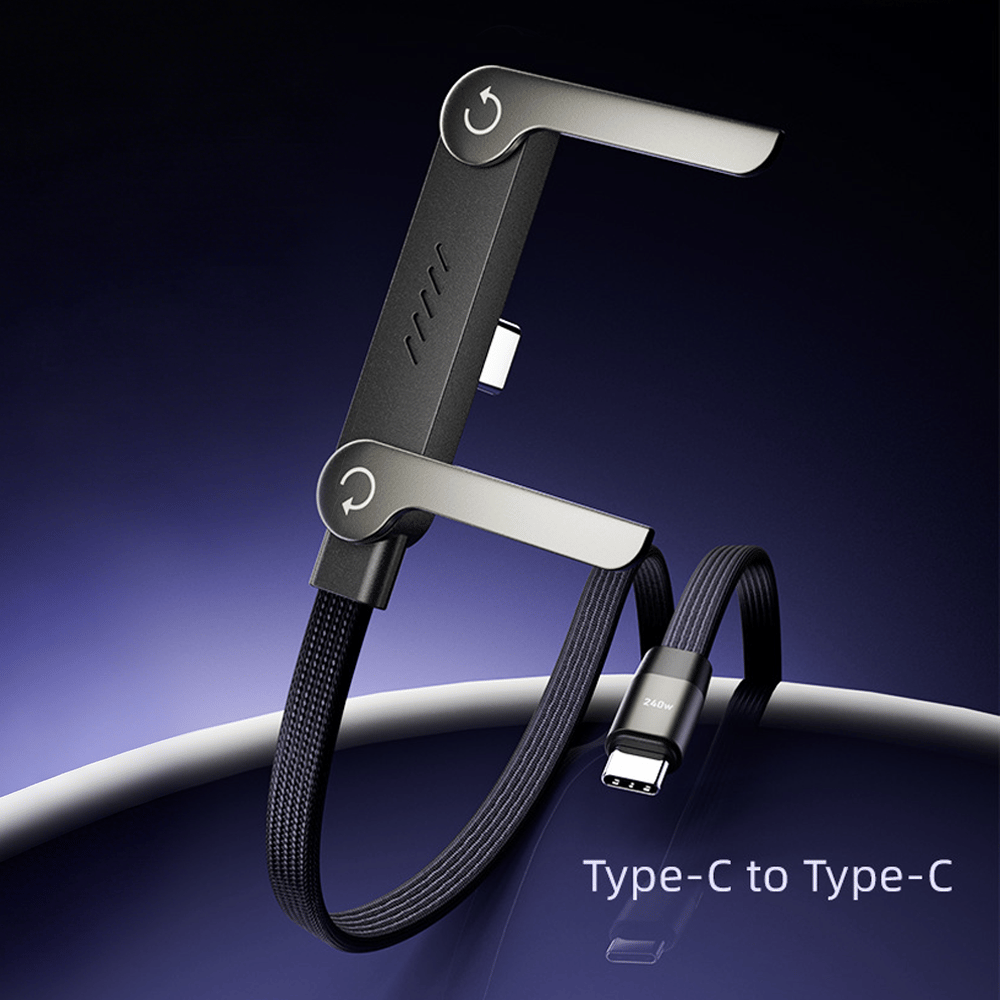 🏆⚡2-in-1 Fast Charging Cable with Adjustable Phone Stand