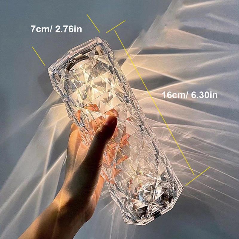 🎁The perfect gift🎁Touching Control Rose Crystal Lamp