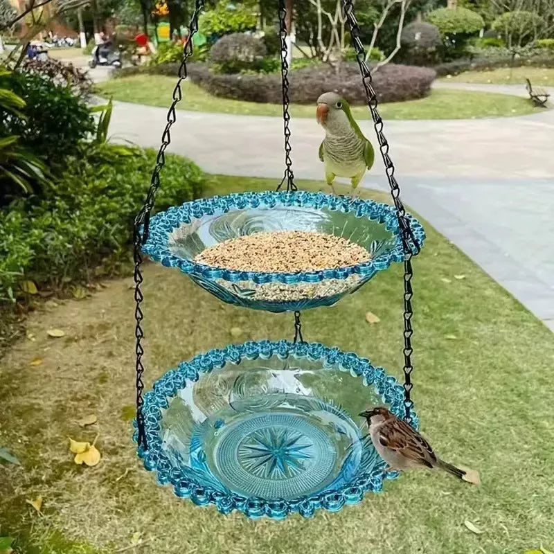🔥💐SPRING DAY SALE- 50% OFF⚡50K+ SOLD!🐦Solar Cascade Hanging Bird Bath Fountain