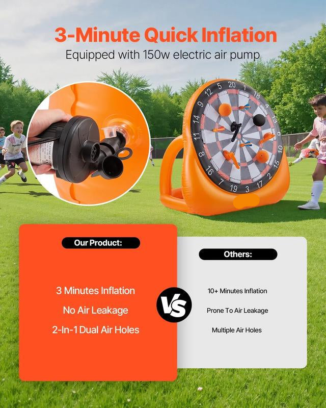 Giant Inflatable Soccer Target 🥅 — Self-Righting Target | Shooting Game | Outdoor Amusement Park Fun | Addictive for Both Kids and Adults! 🎈
