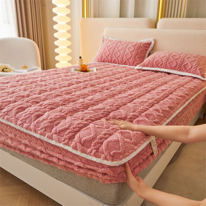 🛏️ 50% OFF! 🎁 WARM FITTED BED SHEET - Brushed Flannel & Deep Pocket (Up to 40cm), Non-Slip Corners for All-Season Comfort❄️🛌