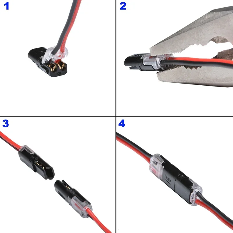 🏆Double-wire Plug-in Connector With Locking Buckle
