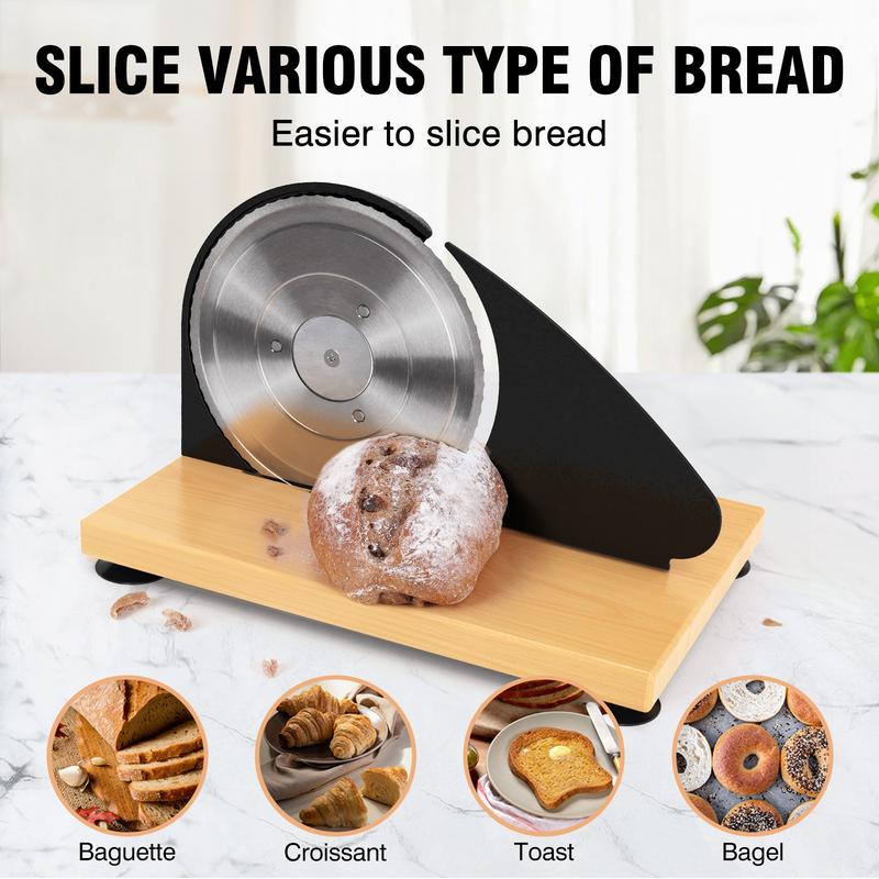 Manual Bread Slicer | Metal Guide & Adjustable Thickness