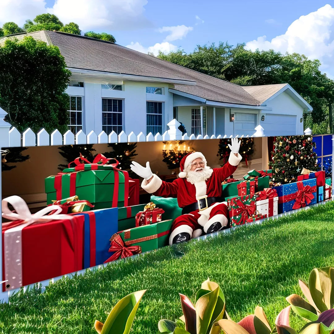 Outdoor Merry Christmas Hanging Banner