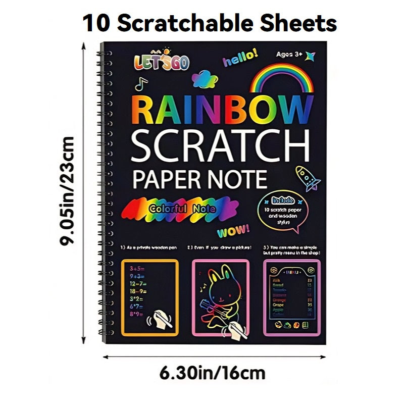 🔥Christmas Big Sale🌈✍️Rainbow Magic Scratch Paper