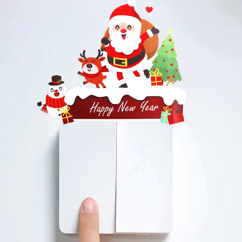 🎅Christmas New Year Removable PVC Stickers