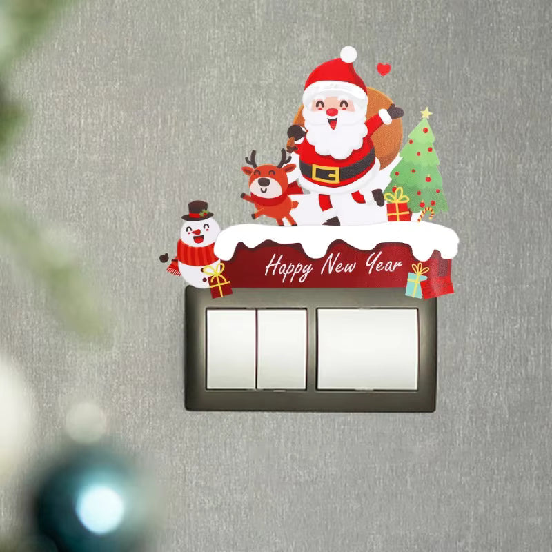 🎅Christmas New Year Removable PVC Stickers