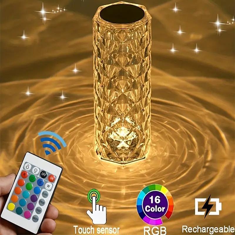 🎁The perfect gift🎁Touching Control Rose Crystal Lamp