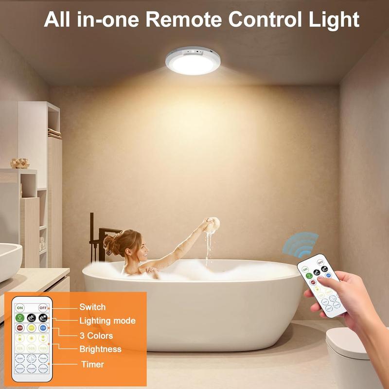 Magnetic Motion Sensor Ceiling Light with Remote