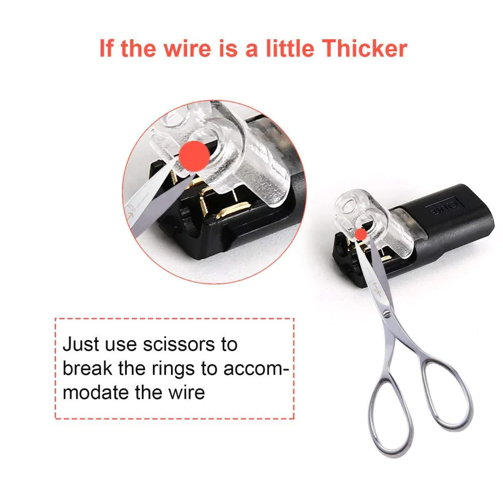 🏆Double-wire Plug-in Connector With Locking Buckle