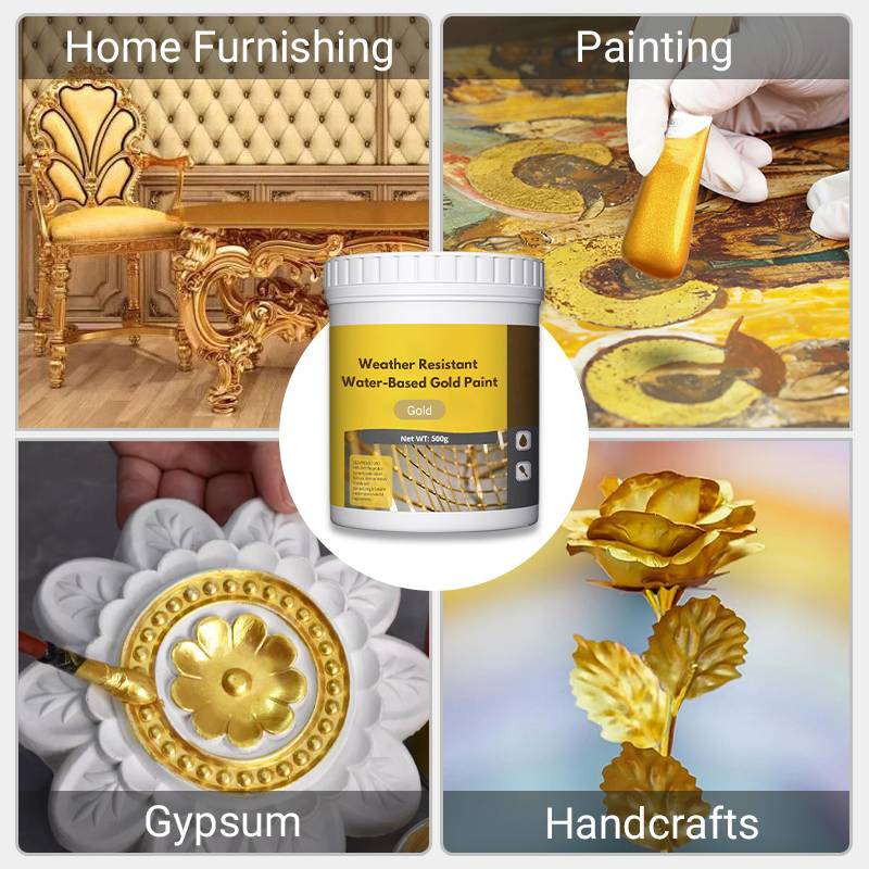 ⏳Limited time special⏰Weather-resistant water-based gold paint💛