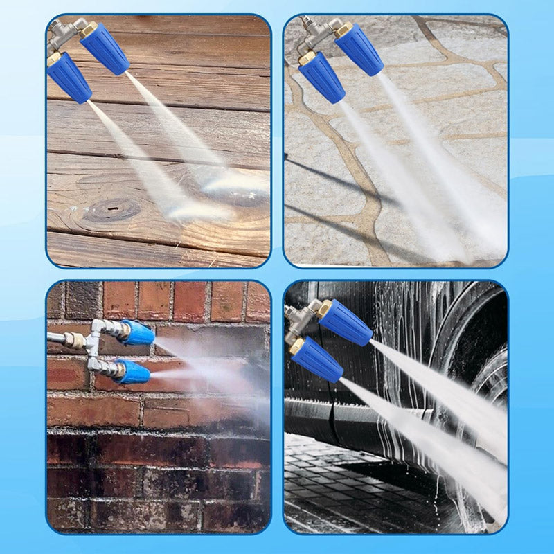 🚿 Stainless Steel Turbo Nozzle 🌟 – Perfect for terraces, cars, and facades 🏡🚗
