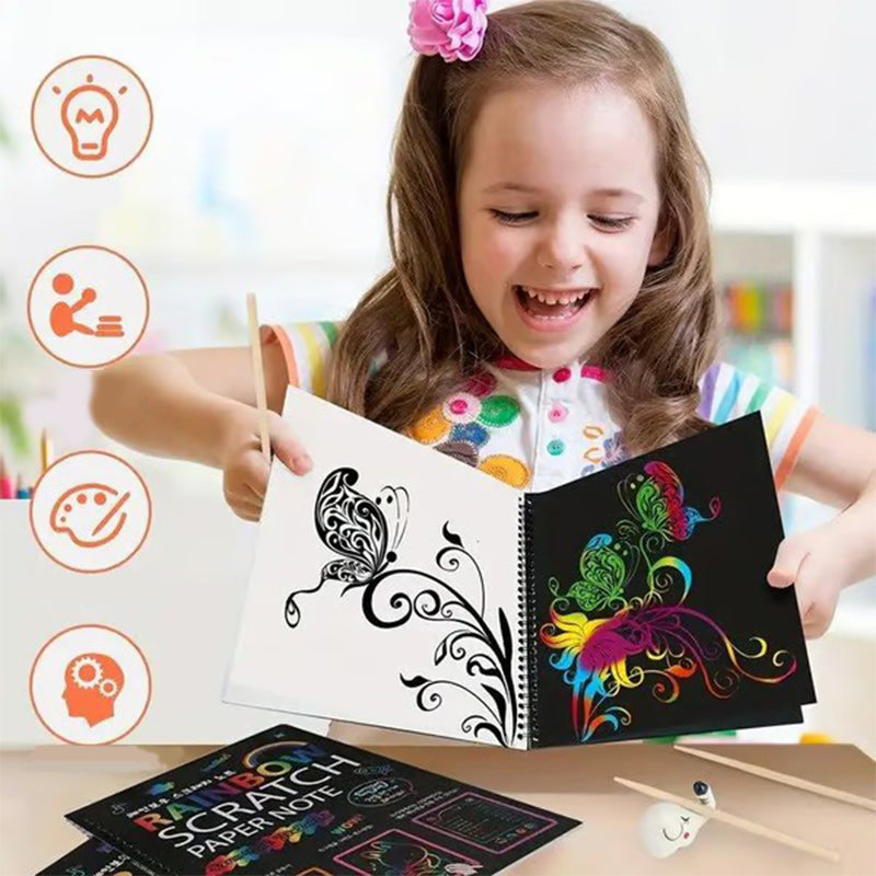 🔥Christmas Big Sale🌈✍️Rainbow Magic Scratch Paper