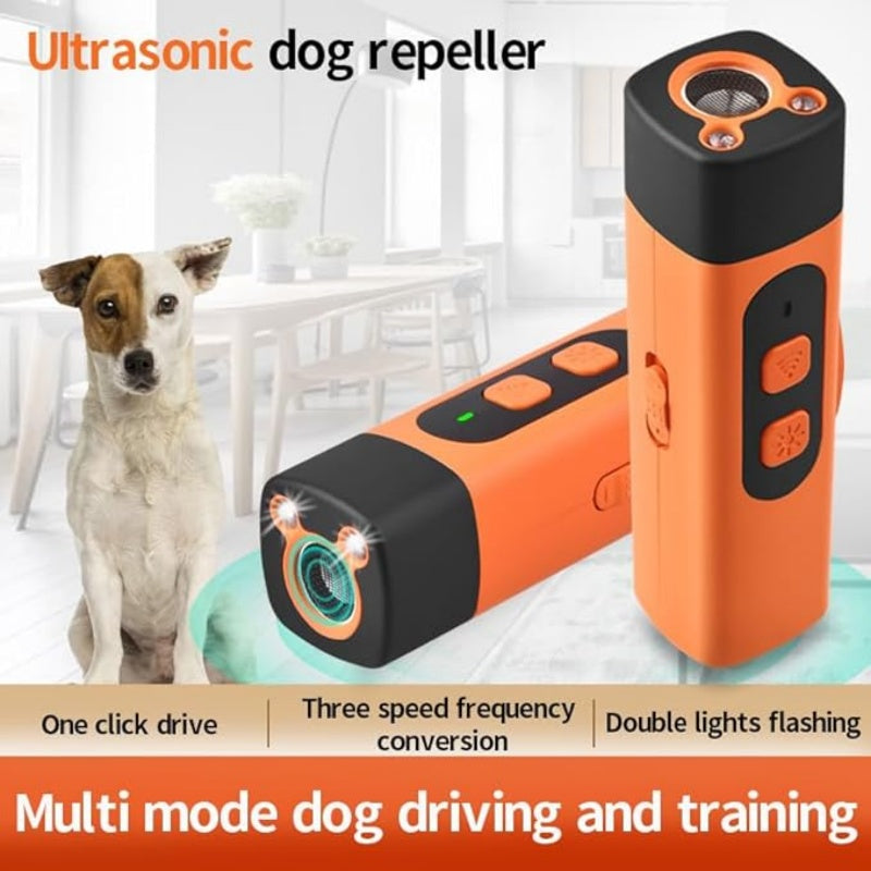 🎁 50% OFF ! 💥 Ultrasonic Dog Bark Deterrent – Humane, One-Button Pet Behavior Corrector for Dogs, Cats & Pests 🐾🔇