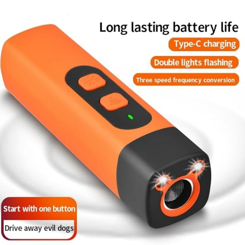 🎁 50% OFF ! 💥 Ultrasonic Dog Bark Deterrent – Humane, One-Button Pet Behavior Corrector for Dogs, Cats & Pests 🐾🔇