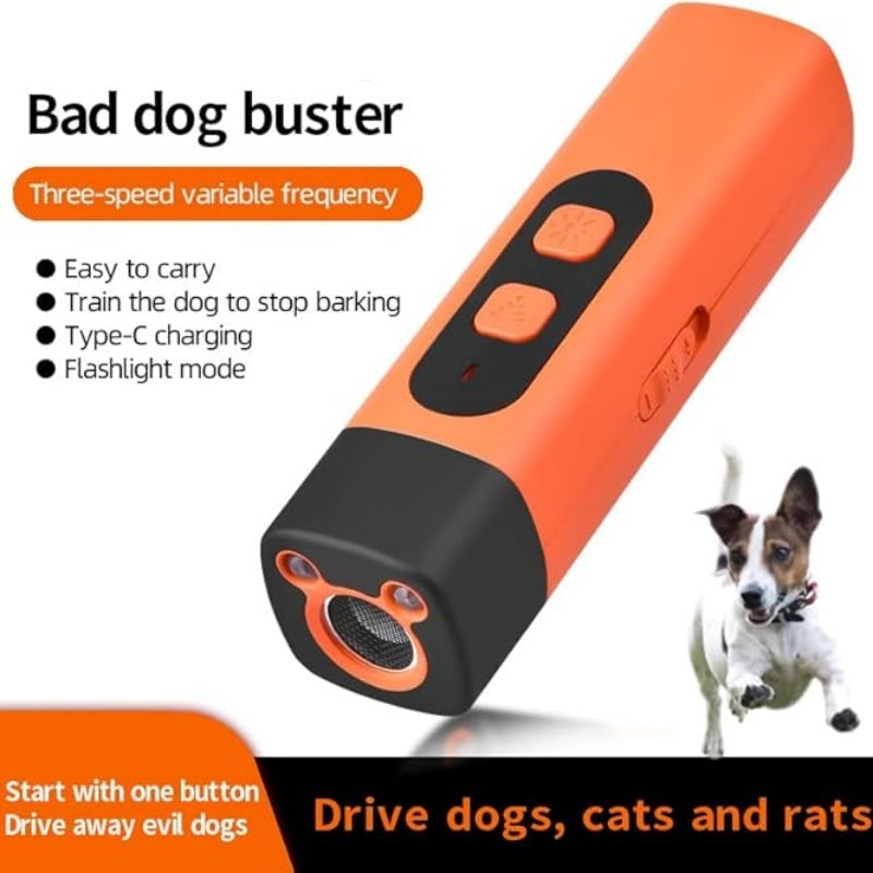 🎁 50% OFF ! 💥 Ultrasonic Dog Bark Deterrent – Humane, One-Button Pet Behavior Corrector for Dogs, Cats & Pests 🐾🔇