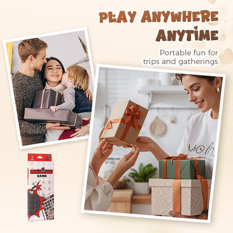 Interactive Minesweeper Scratch-Off Game Set