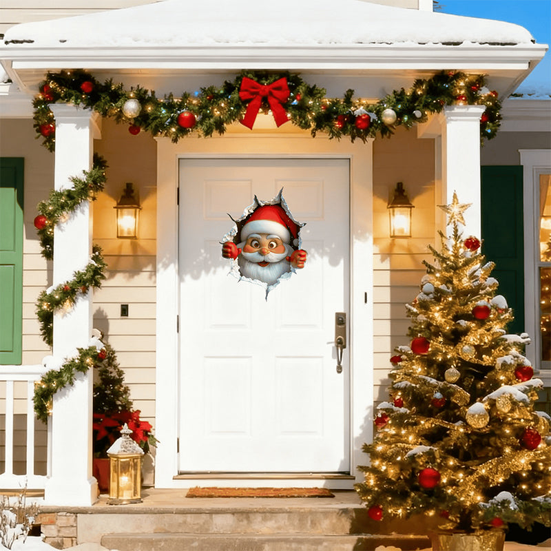🎄🎁Meet Christmas 50% OFF💥Santa Claus Breakthrough Wall Sticker
