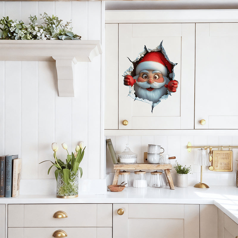 🎄🎁Meet Christmas 50% OFF💥Santa Claus Breakthrough Wall Sticker