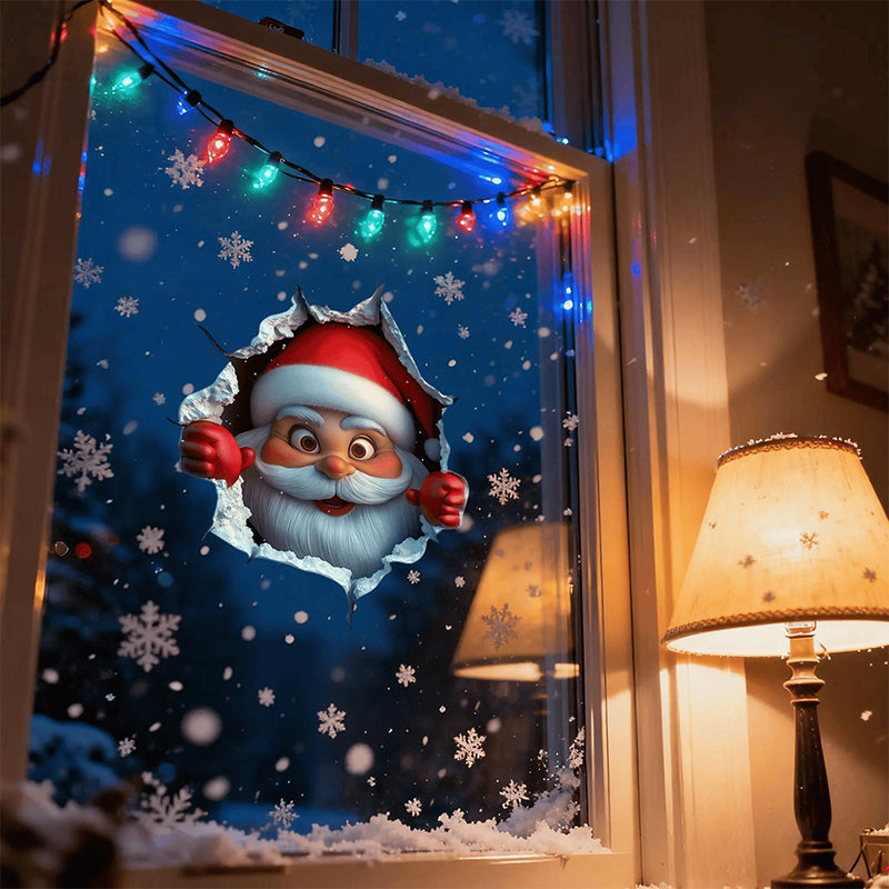 🎄🎁Meet Christmas 50% OFF💥Santa Claus Breakthrough Wall Sticker