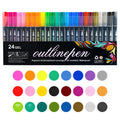 🎅Christmas Special Deals⚡50K+ SOLD!🎁Double Outline Glitter Coloring Pen Set