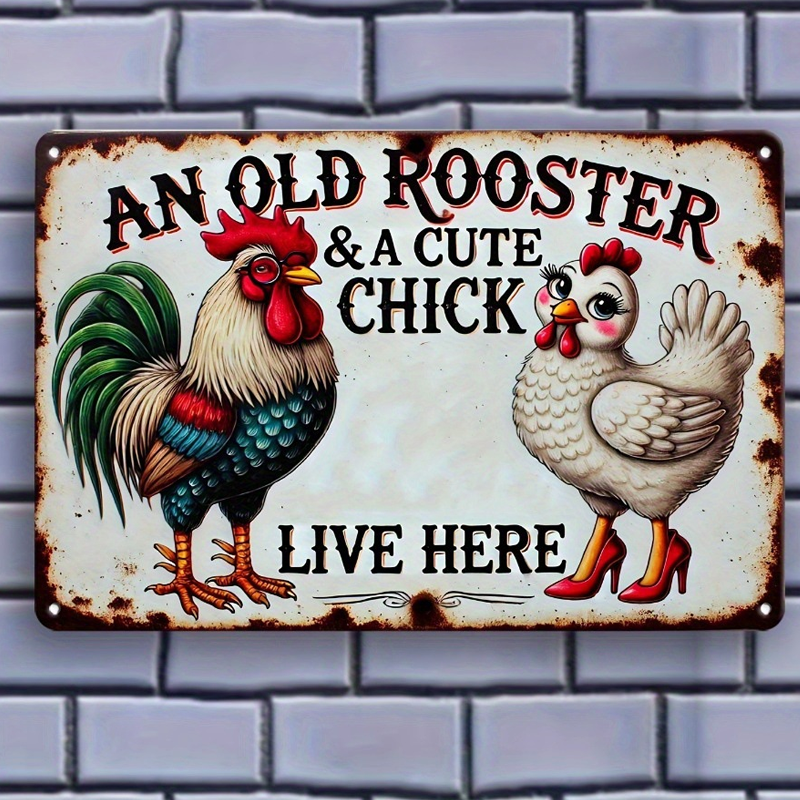 Vintage Chicken Coop Metal Tin Sign