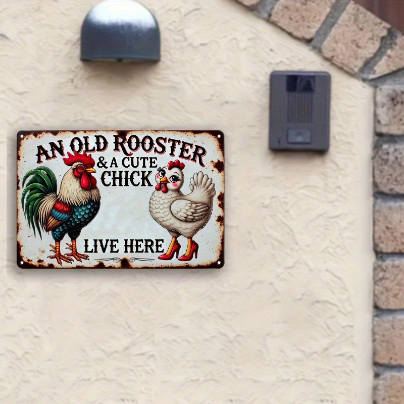Vintage Chicken Coop Metal Tin Sign