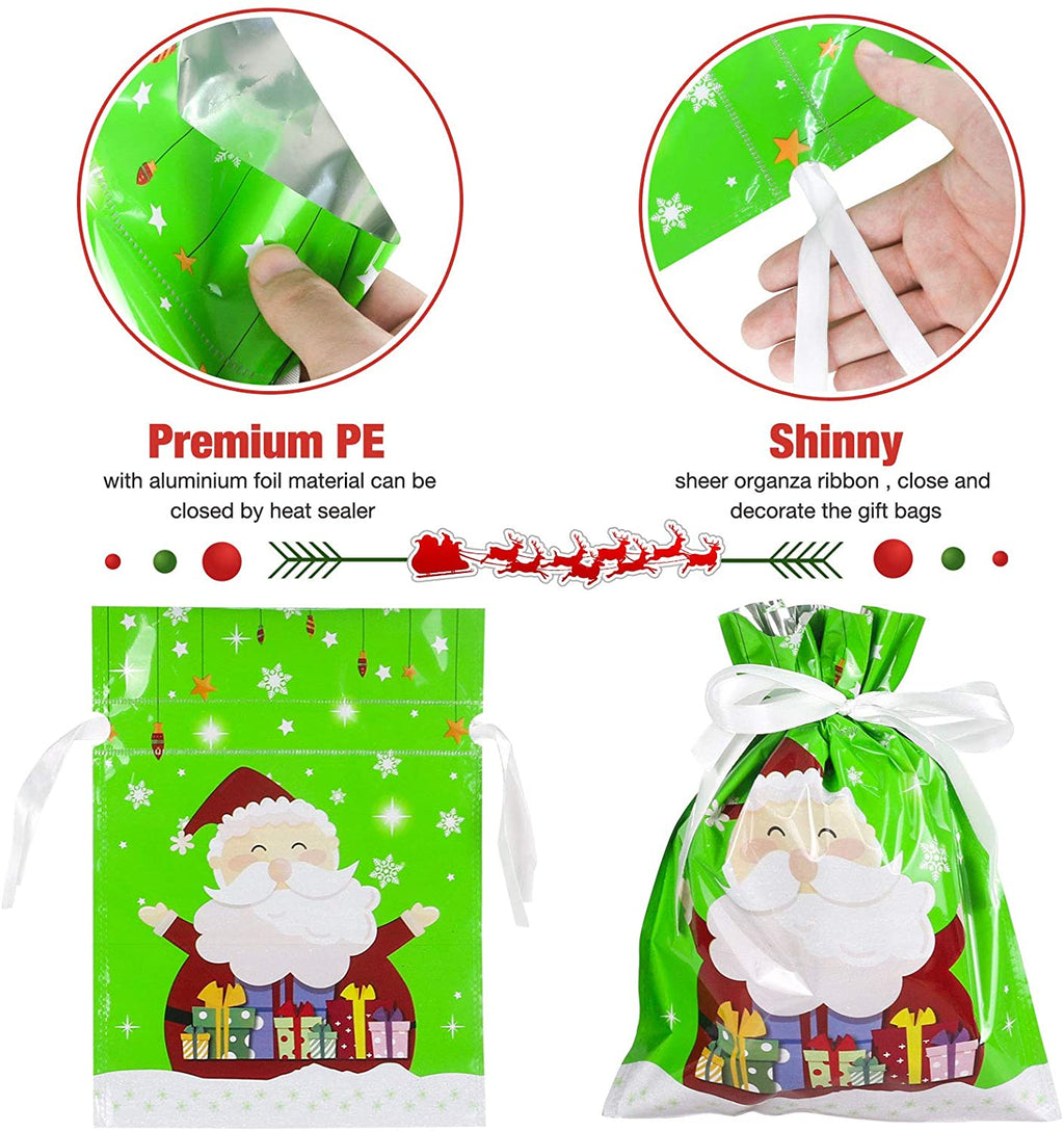 🏆50K+ SOLD! 🔥Christmas Sale 50% OFF🎅Drawstring Christmas Gift Bags (Biodegradable)