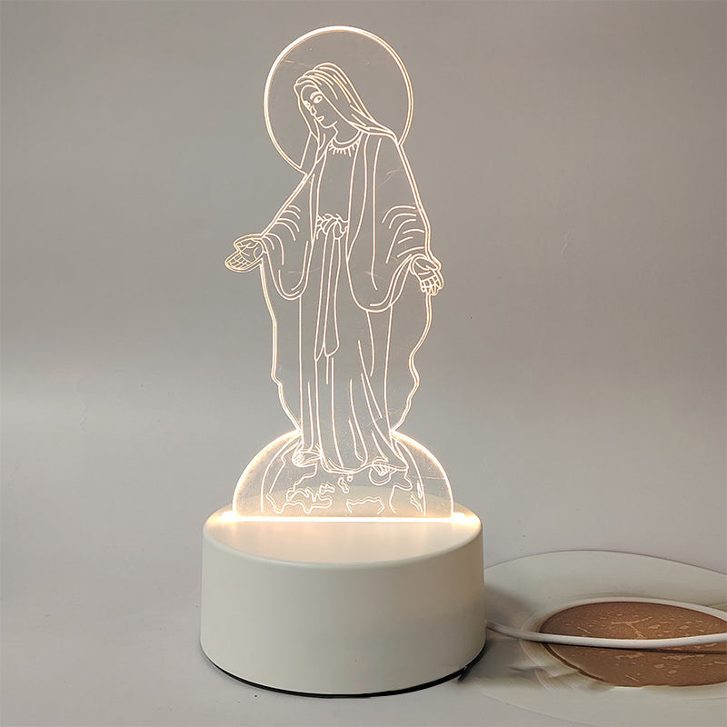 Jesus 3D Night Lamp & Religious Gifts