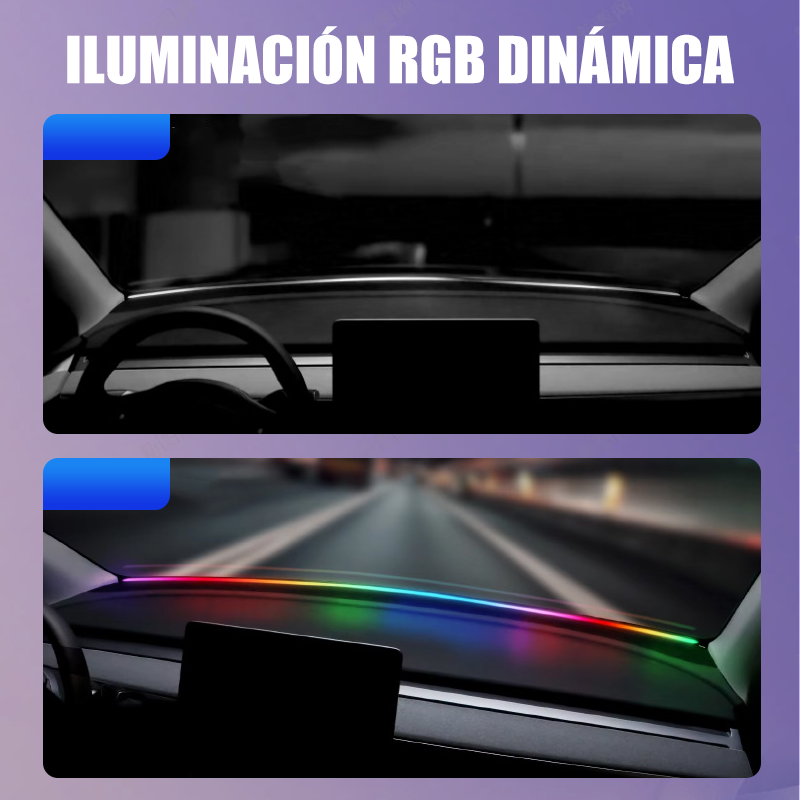 RGB LED Strip Light Kit for Car Dashboards