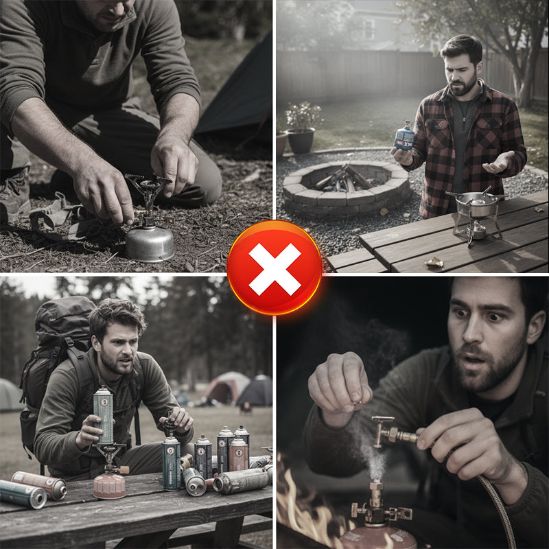 📢 BUY 2 GET 1 FREE! 🔥 Outdoor Gas Canister Refill Adapter – Leak-Proof Safe Transfer, Universal Fit & Durable Tool 🛠️⛺