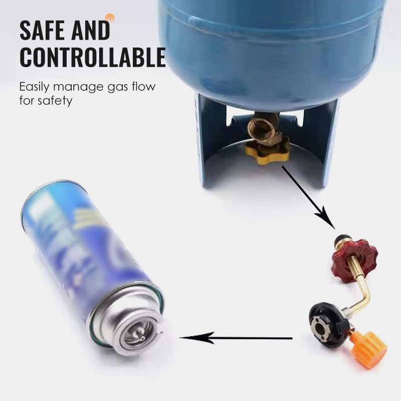 📢 BUY 2 GET 1 FREE! 🔥 Outdoor Gas Canister Refill Adapter – Leak-Proof Safe Transfer, Universal Fit & Durable Tool 🛠️⛺