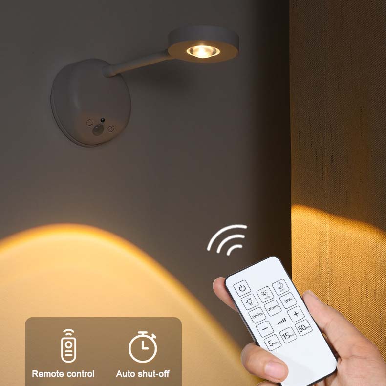 Rechargeable LED Motion Spotlight with Remote Control