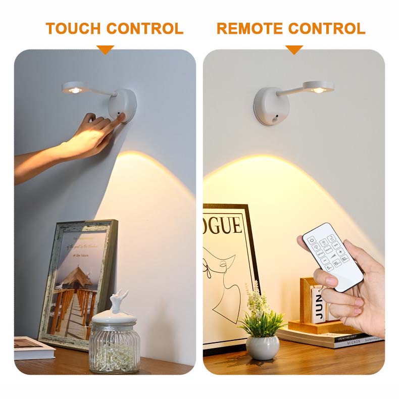Rechargeable LED Motion Spotlight with Remote Control