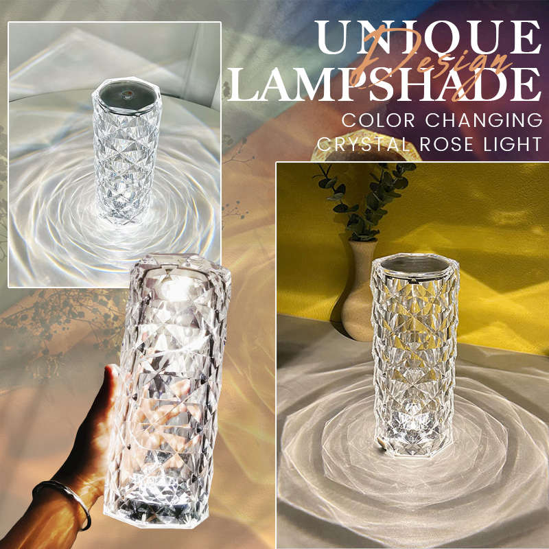🎁The perfect gift🎁Touching Control Rose Crystal Lamp