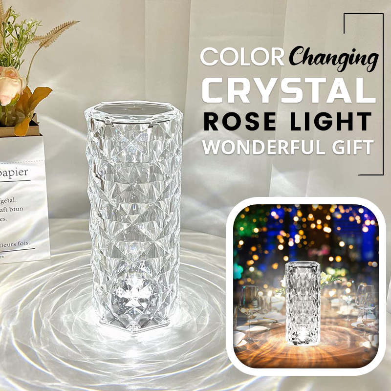 🎁The perfect gift🎁Touching Control Rose Crystal Lamp