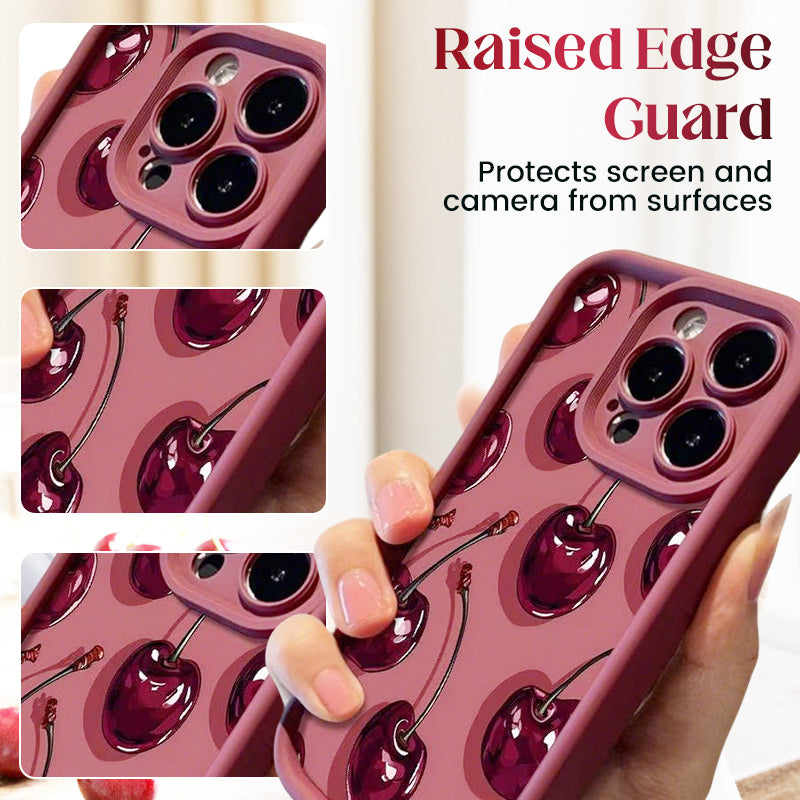 🍒Cherry Pattern Protective Phone Case for 12-17 Series