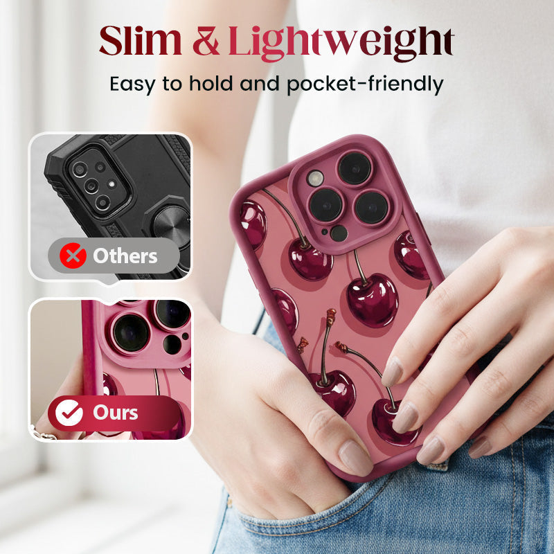 🍒Cherry Pattern Protective Phone Case for 12-17 Series