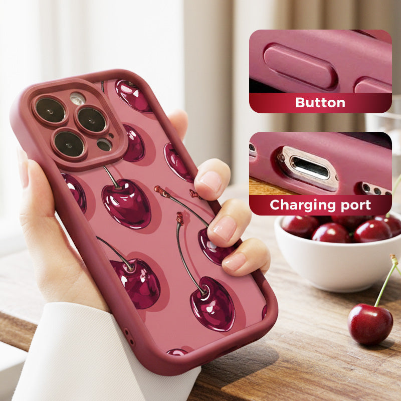 🍒Cherry Pattern Protective Phone Case for 12-17 Series