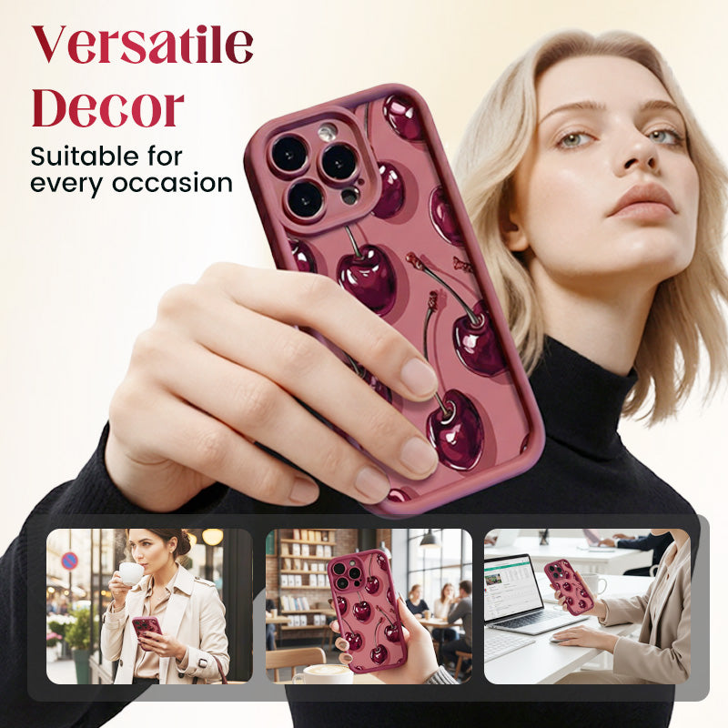 🍒Cherry Pattern Protective Phone Case for 12-17 Series