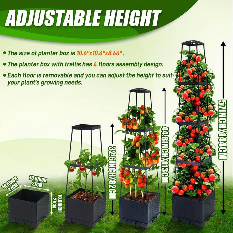 🍅Self-Watering Tomato Planting Box Set Climbing Plants Holder