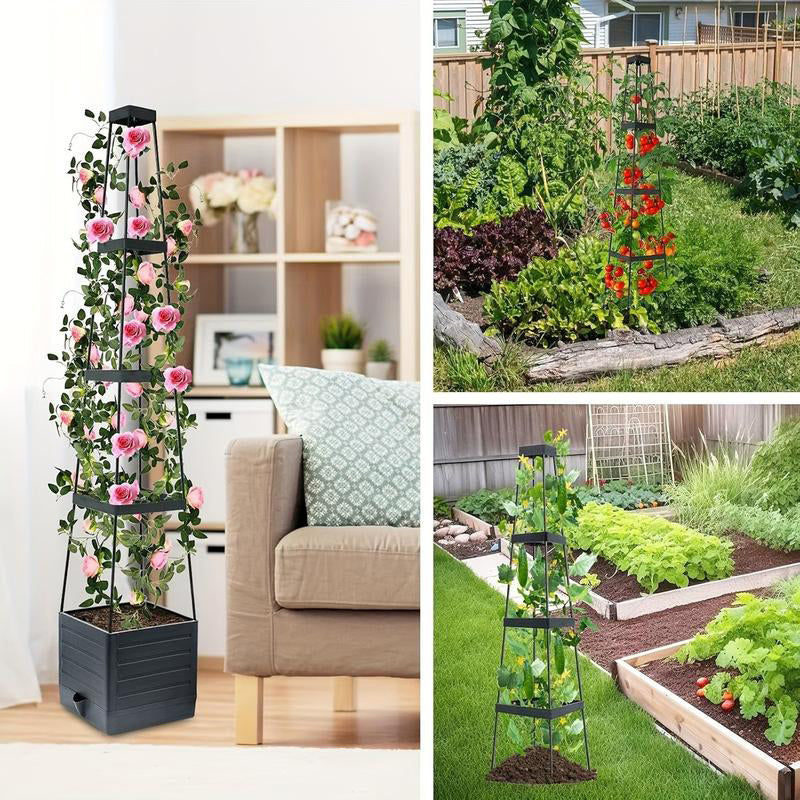 🍅Self-Watering Tomato Planting Box Set Climbing Plants Holder