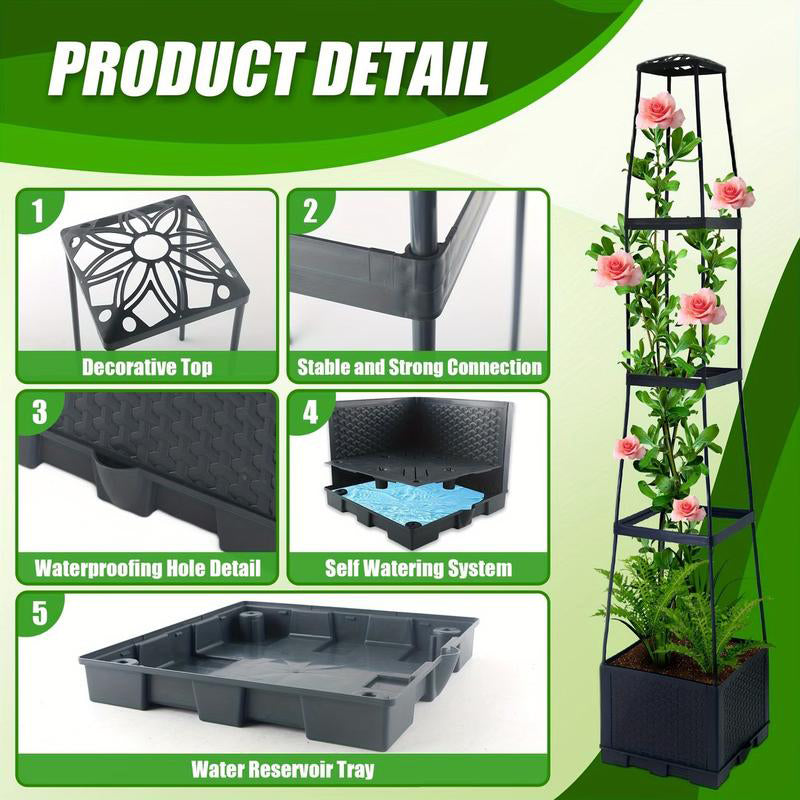 🍅Self-Watering Tomato Planting Box Set Climbing Plants Holder
